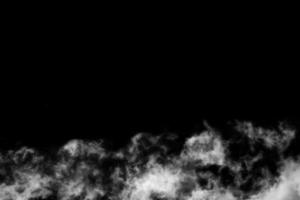 Textured cloud,Abstract black,isolated on black background photo