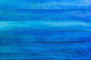 Closeup of blue wood background photo