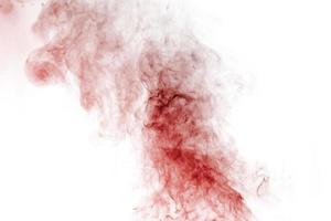 Out of focus smoke-shaped specter,white background photo