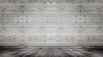 gray wood floor and wooden wall background in room photo