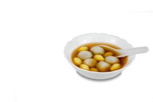 Black Sesame Dumpling in Ginger Tea Recipes,clipping path photo