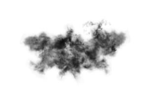 nube aislada sobre fondo blanco, humo texturizado, nubes de pincel, negro abstracto foto