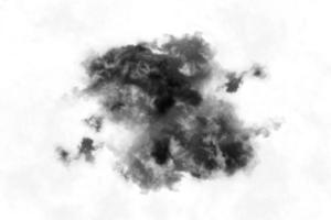 Textured Smoke,Abstract black,isolated on white background photo