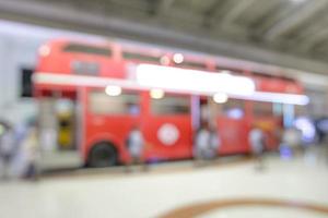 Abstract blurred bus transport background photo