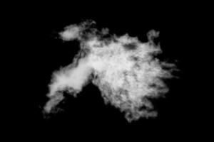 Textured cloud,Abstract black,isolated on black background photo