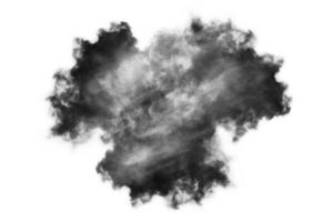 Textured Smoke,Abstract black,isolated on white background photo