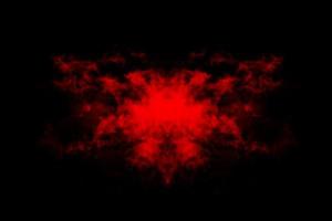 Textured cloud, Abstract red,isolated on black background photo