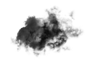 Textured Smoke,Abstract black,isolated on white background photo