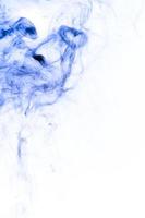 Blurred smoke-shaped Monster,white background photo