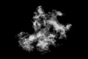 Textured cloud,Abstract black,isolated on black background photo