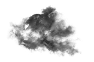 Textured Smoke,Abstract black,isolated on white background photo