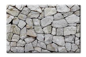 top rock table isolated on white background photo