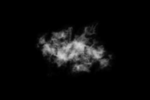 Textured cloud,Abstract black,isolated on black background photo