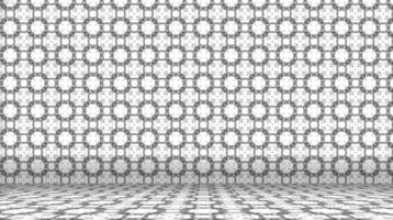 gray room with abstract pattern photo