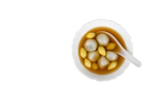 Black Sesame Dumpling in Ginger Tea Recipes,clipping path photo