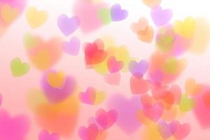 Abstract colorful heart isolated on white background photo