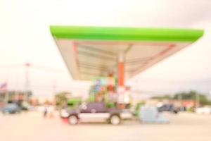 fueling station,Out of focus background,filter effect. photo
