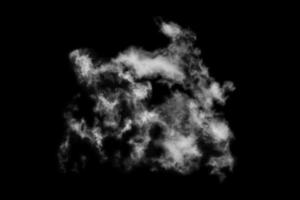 Textured cloud,Abstract black,isolated on black background photo