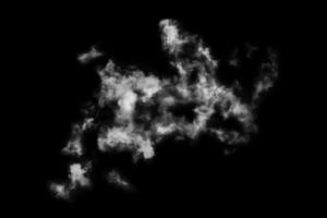 Textured cloud,Abstract black,isolated on black background photo