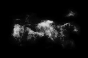 Textured Smoke,Abstract black,isolated on black background photo