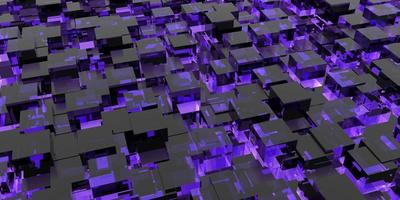 technology futuristic abstract art crystals Cube decoration with a 3D rendered image photo
