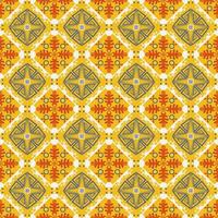 Seamless Background Retro Garden Nature Aboriginal Floral Damask Traditional Pattern Art photo