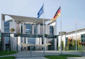 Berlin, Germany, 2014. The Federal Chancellery building offical residence of the German Chancellor Angela Merkel in Berlin photo