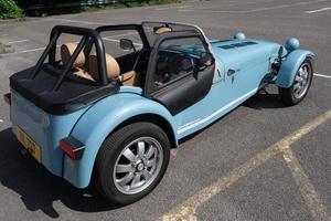 EAST GRINSTEAD, WEST SUSSEX, UK - JULY 1. View of a Caterham Seven in East Grinstead on July 1, 2022 photo