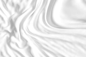 textura de fondo de seda blanca en pliegues de tela abstractos, tela satinada o material para sitios web elegantes de lujo o diseños de fondo. representación 3d foto