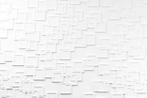 textura de forma cuadrada de línea abstracta sobre fondo blanco, papel tapiz suave. representación 3d foto