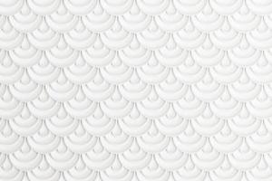 Panel cortado con láser. patrón geométrico abstracto con líneas de arco blanco, plantilla decorativa elegante para corte de madera, tarjeta de papel, corte de metal, grabado, tallado. marco, renderizado 3d foto