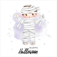 Happy Halloween. Card, vector illustration
