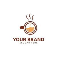 COFFEE SHOP AND LAUNDRY LOGO DESIGN vector