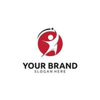 HEALTHY LIFE PEOPLE LOGO DESIGN vector