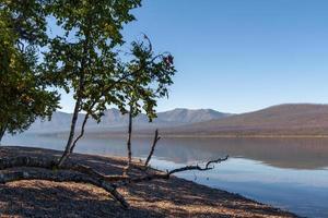 View of Lake McDonald in Montana photo