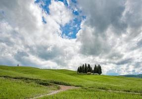 View of the scenic Tuscan countryside photo
