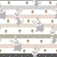 seamless pattern with cute bunny rabbit background