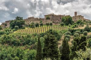 MONTALCINO, TUSCANY, ITALY - MAY 20. View up to Montalcino Tuscany on May 20, 2013 photo