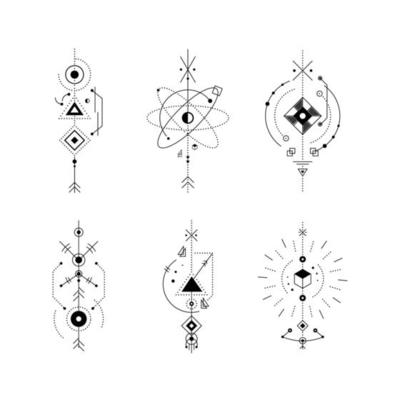 Geometric Tattoo Vector Art, Icons, and Graphics for Free Download