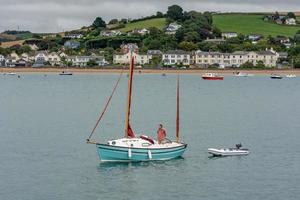 APPLEDORE, DEVON, UK - AUGUST 14, Sailing in the Torridge and Taw Estuary in  Devon on August 14,  2013. Unidentified people. photo