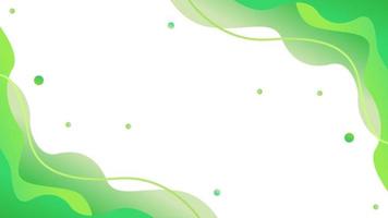 green color fluid abstract background vector