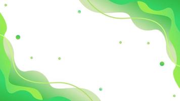 green color fluid abstract background vector