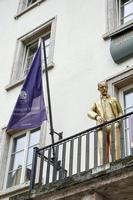 Weimar, Germany, 2014. Golden statue of Henry van de Velde in Weimar Germany photo