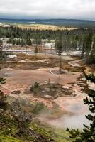 Artist Paint Pots in Yellowstone National Park photo