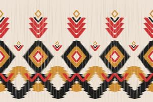 arte de patrones étnicos abstractos. ikat de patrones sin fisuras tradicional. estilo americano, mexicano. diseño para fondo, papel pintado, ilustración vectorial, tela, ropa, moqueta, textil, batik, bordado. vector