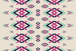 Abstract ethnic pattern art. Ikat seamless pattern traditional. American, Mexican style. Design for background, wallpaper, vector illustration, fabric, clothing, carpet, textile, batik, embroidery.