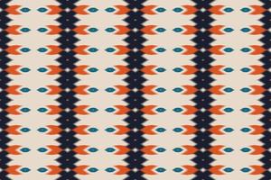 Fabric ethnic pattern art. Ikat seamless pattern in tribal. American, Mexican style. Design for background, wallpaper, vector illustration, fabric, clothing, carpet, textile, batik, embroidery.