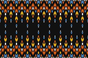 Fabric ethnic style. Ikat seamless pattern traditional. Design for background, wallpaper, vector illustration, fabric, clothing, carpet, textile, batik, embroidery.