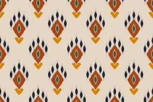 Colorful ethnic pattern art. Ikat seamless pattern in tribal, folk embroidery, and Mexican style. Geometric striped. Design for background, wallpaper, vector illustration, fabric, clothing, carpet.