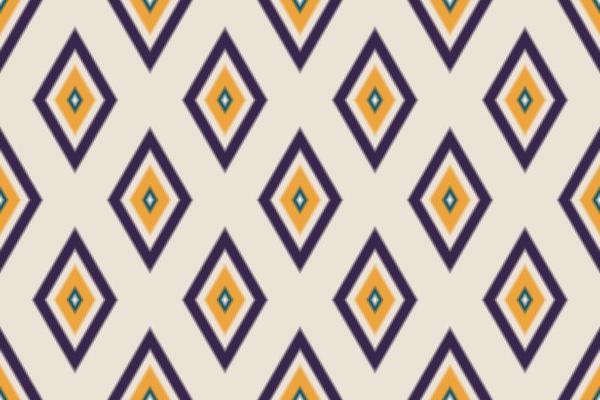 Ethnic oriental ikat seamless pattern traditional. Fabric Indian style. Design for background, wallpaper, vector illustration, fabric, clothing, carpet, textile, batik, embroidery.